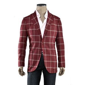 Sartorio Windowpane Virgin-Wool Sport Jacket